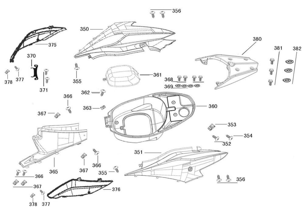 Pokrywa boczna tylna AGM R8 płaska matowa antracyt
