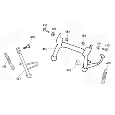Stojak boczny Giantco Venus I niebieski