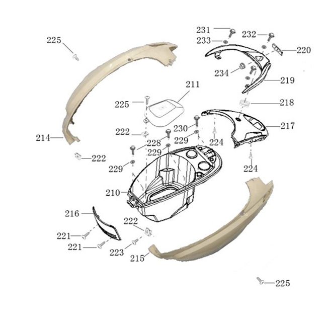 Panele boczne/buddy Agm Veterano brązowe