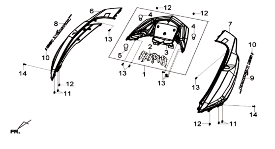 Sym Joymax 125I ABS posrebrzanie (S-7S)