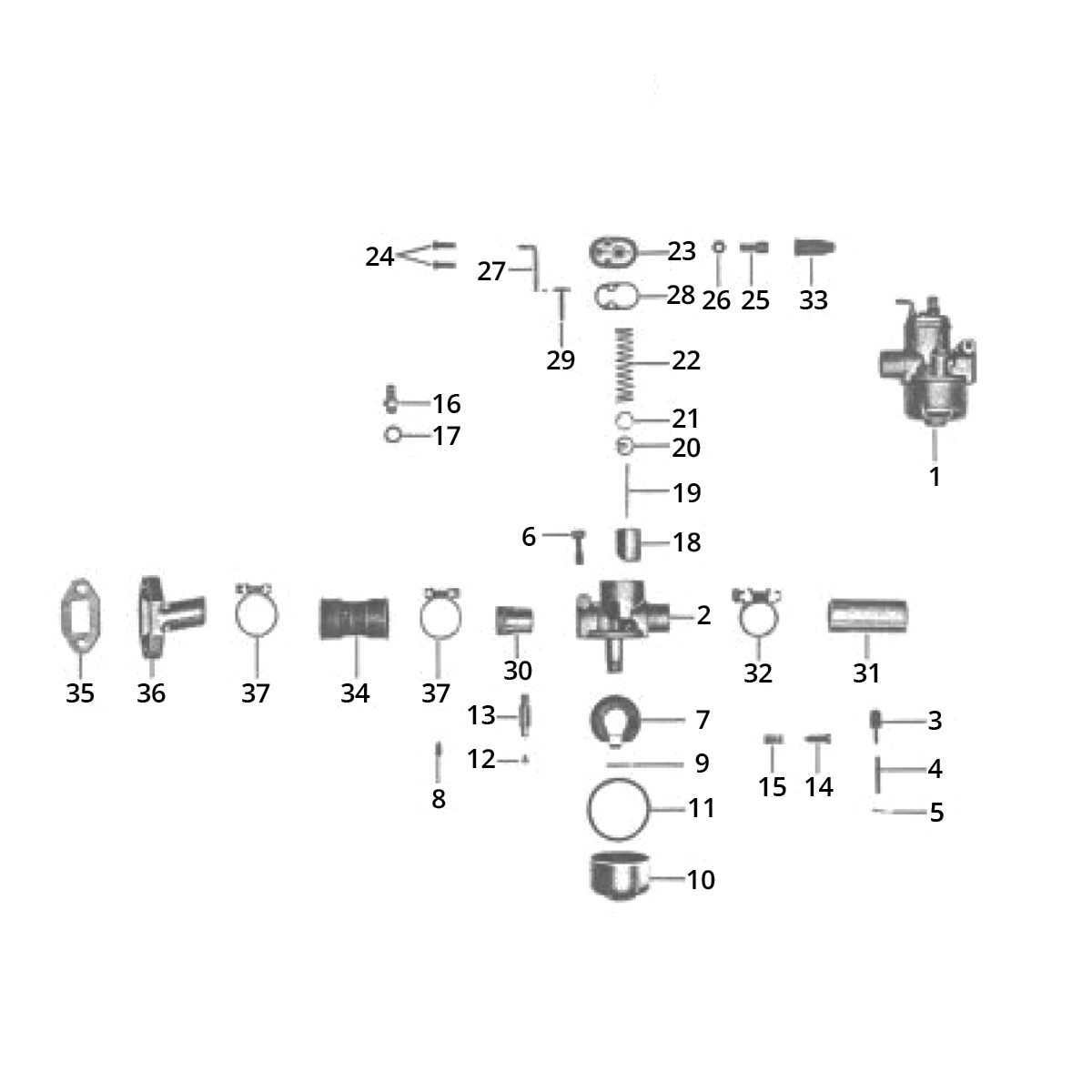 Zundapp C50 Sport 517-21L0 Uszczelka