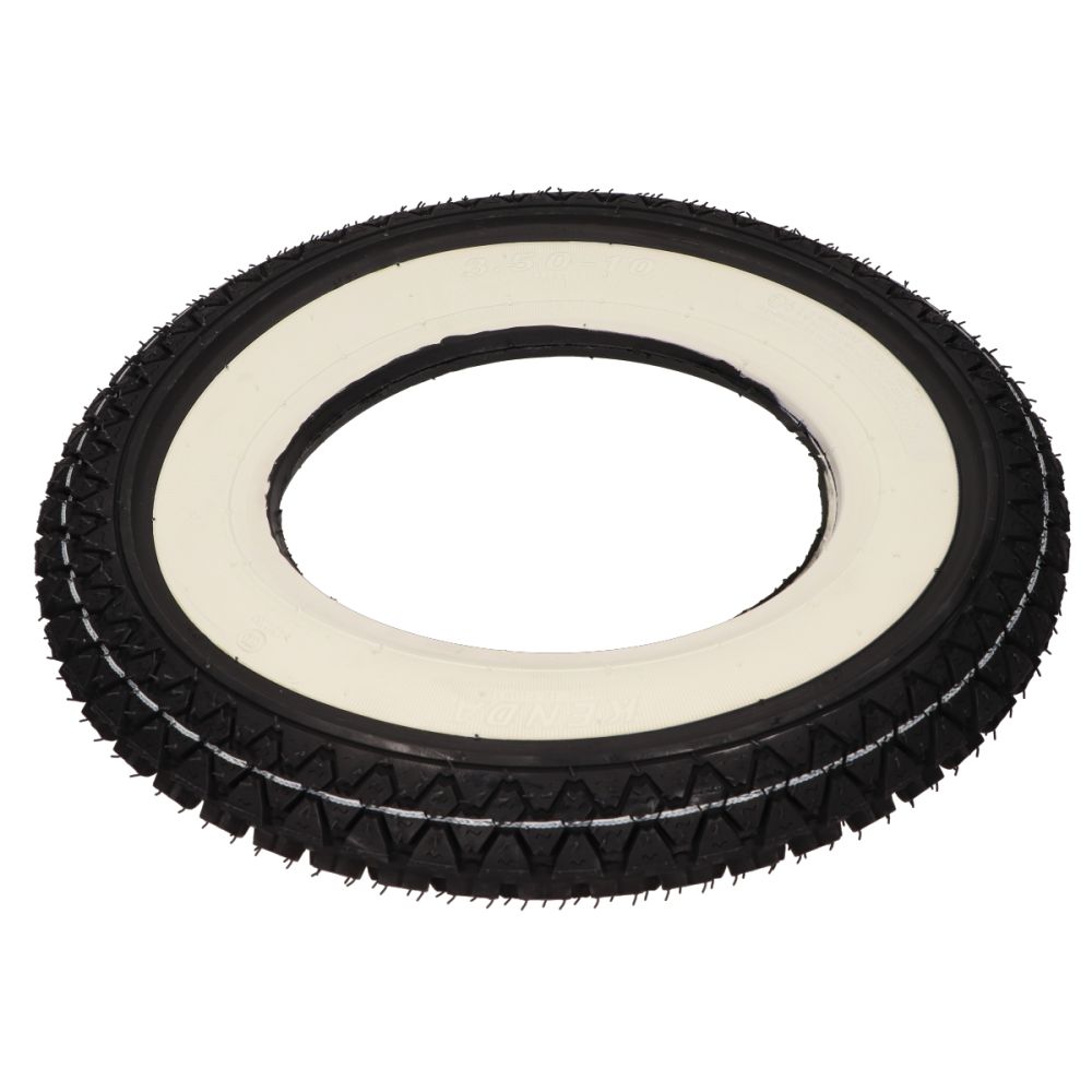 Opona 3.50-10 Kenda K333 4PR whitewall TT 51J