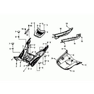 Ramka podnóżka Sym Fiddle III czerwony/biały (R-086/WH-006)