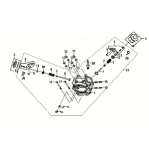 Głowica cylindra Sym Fiddle III 50 E3