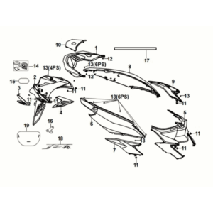 Osłona nadwozia Sym Jet 14 50I E5 Submarine Blue (GY-7547UL)