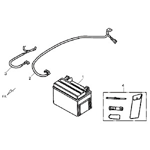 Bateria Sym Allo (WH871) Sampan 