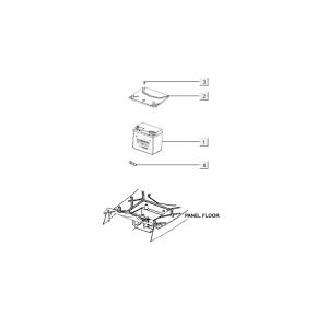 Bateria Kymco Agility 12' 4-suwowy czarny
