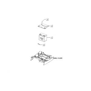 Bateria Kymco Agility Fat 12' 4-suwowy techno srebrny