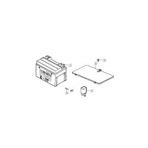 Akumulator Kymco B&W LC 2-suwowy srebrny