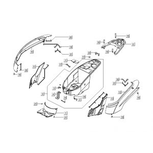 Okapy tylne Kymco People S 4-suwowy Elegance czarny-partsproduct-achter-kapdelen-Kymco-People-S-4-takt-Elegance-zwar