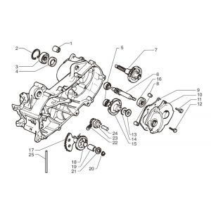 Oś tylna Yamaha Jog-R AC 2-suwowa