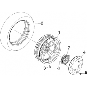 Opona tylna Vespa GTS 250 ie 2005-2009 (z ABS)