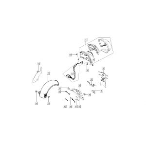 Lampa tylna - Caps Kymco New Sento 4-suwowy 50i niebieski