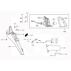 Lampka tylna Benzhou ZN50QT-36 czarne