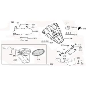 Lampka tylna BTC Legend matowa antracyt