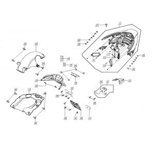 Lampka Tylna Kymco Xciting 400i Mat Czarna