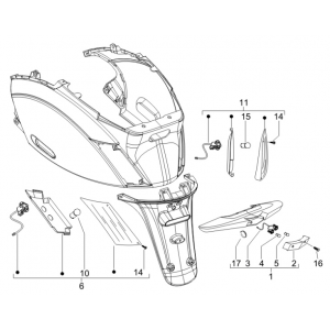 Lampa tylna Piaggio Zip 2000 4-suwowa AC