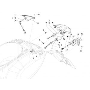 Lampka tylna - kierunkowskazy Vespa Sprint 125 4T 3V IE ABS E5 2021 (EMEA)