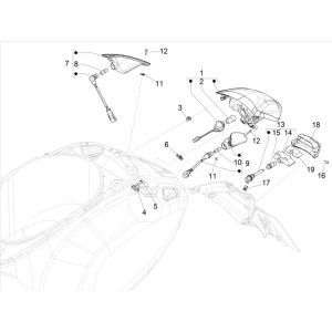 Lampa tylna Vespa Elettrica 2018-2019