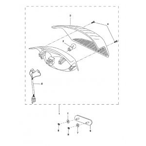 Lampka tylna Yamaha Bw 2-suwowa