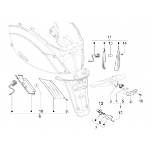 Lampy tylne - Kierunkowskazy Piaggio Zip 50 SP 2006-2013