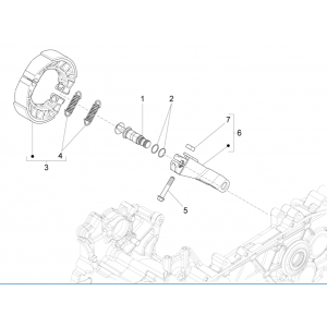 Tylne zaciski hamulcowe Vespa Sprint 125 4T 3S IE ABS
