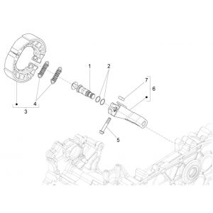 Hamulec tylny - Piaggio Liberty 125 4-suwowy 3V IE Zaciski hamulcowe ABS (IGET Euro 5)