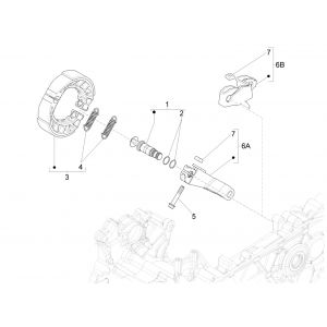 Hamulec tylny Liberty 125 IGET 4T 3V IE E4 ABS 2015 - 2019 (EMEA)