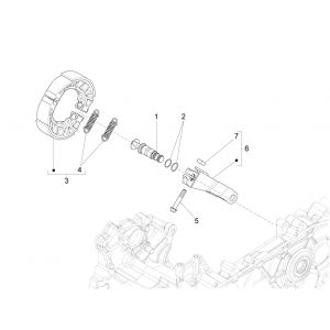 Hamulec tylny Vespa Sprint 125 4T 3V IE ABS E5 2021 (EMEA)