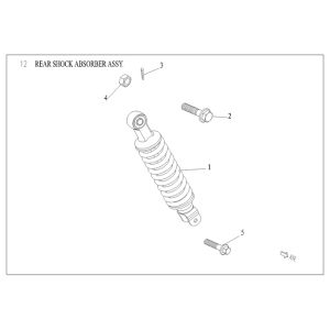 Amortyzator tylny Agm Vx50 Plus