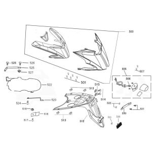 Tylny błotnik tylny China R8 płaski matowy antracyt
