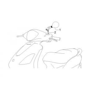 Lustra Piaggio Fly 2-suwowe