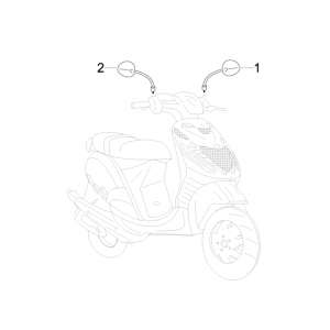 Lusterka wsteczne Piaggio Zip 50 SP 2006-2013