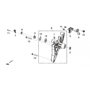 Widelec tylny/teleskop Sym Joymax 300I ABS E3 2014-2016