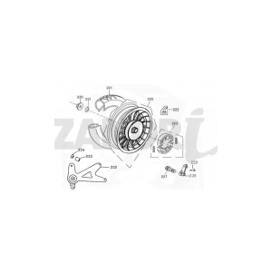 Koło tylne Santini Capri 125cc czarne