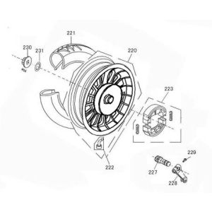 Koło tylne Benzhou YY50QT-45A tytan