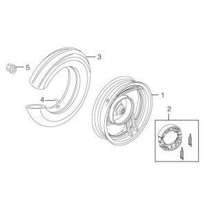 Tylne koło Berini Speedy 4-suwowe