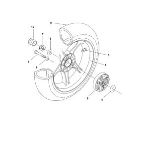 Yamaha Aerox 2-suwowe tylne koło