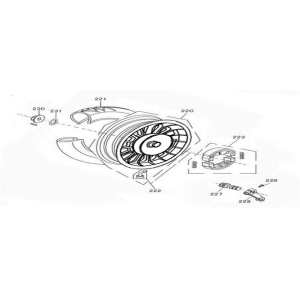 Koło tylne Znen Revival czerwone białe