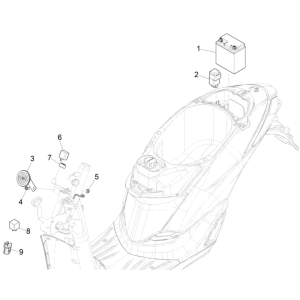 Wyłączniki zdalne - Bateria - Claxon Piaggio Liberty 50 4-suwowy