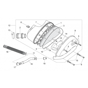 Skrzynka powietrzna II Aprilia SR 50 H2O ie+carb 2004-2009