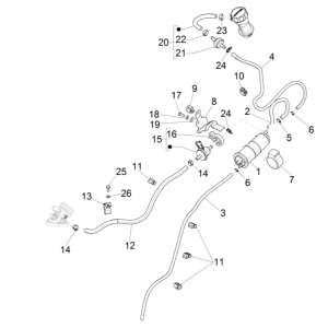 Vespa Sprint 4-suwowy 3-zaworowy (wtrysk euro5 IGET)
