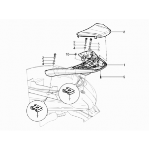 Bagażnik Piaggio Beverly 350 E3 Sport Touring 2013-2014