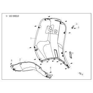 Legshield Agm Vx50 plus czarny matowy