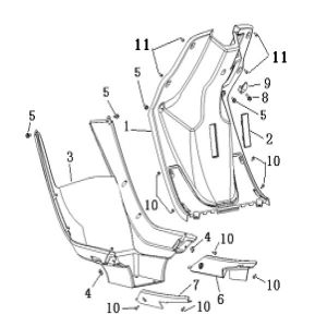 Legshield Generic Cracker czarny 2010 2-suwowy