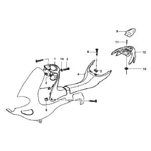 Legshield Gilera Runner 98-2005 2-suwowy