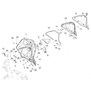 Liberty 125 IGET 4T 3V IE E4 ABS osłona nóg 2015 - 2019 (EMEA)