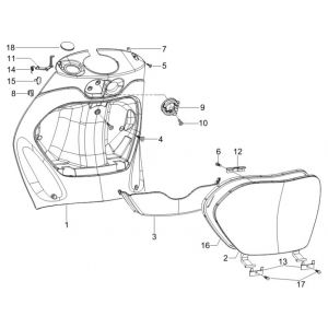 Osłona nóg Piaggio Zip 2000 4-suwowy AC