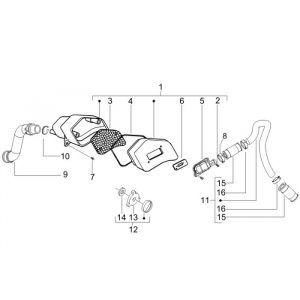 Filtr SLS Piaggio Fly 2-suwowy