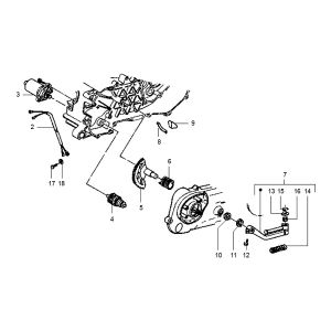 Bendix- Starter Gilera Runner 98-2005 2-suwowy
